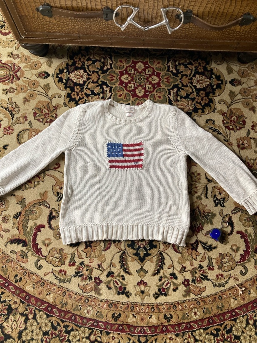 Vintage Ralph Lauren American Flag Sweater